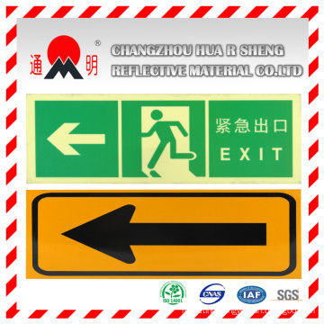 Pet/PVC Photo Luminescent Reflective Film Road Guiding Sign (FG301)